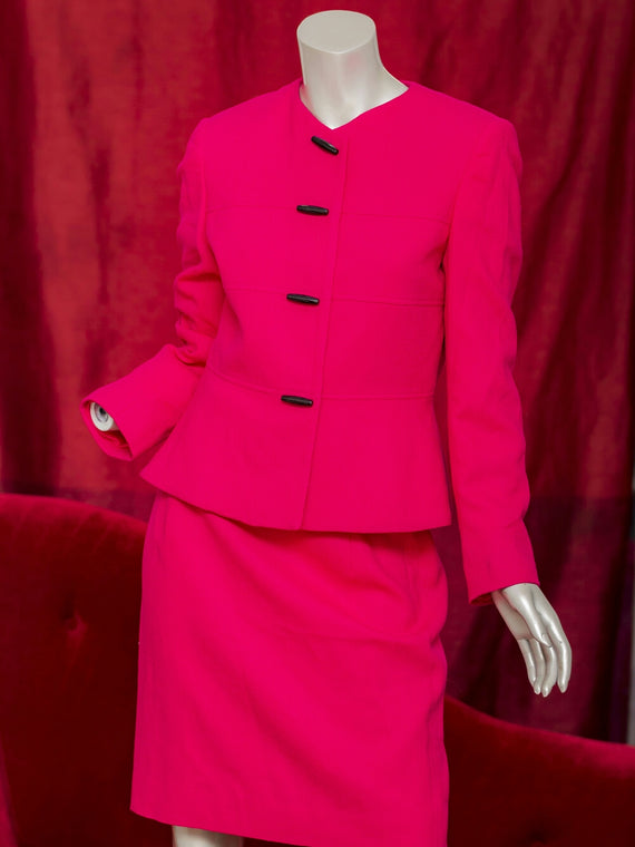 Suit: Long Sleeve Red Top and Skirt